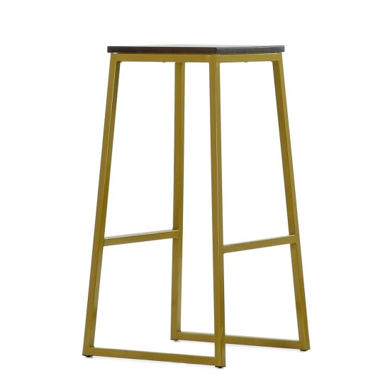 Барный стул дизайнерский ножки черные современный (арт 6774) Фото 3