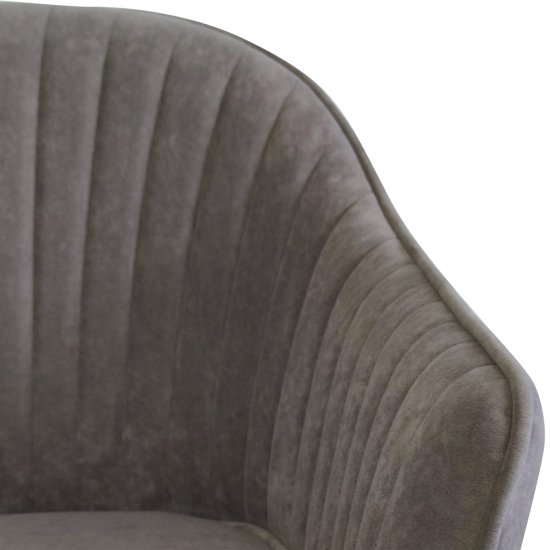 Стул-кресло на металлическом каркасе мягкий бежевый (арт 29549) Фото 4