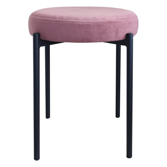 Табурет на металлокаркасе с мягкой обивкой красный (арт 31451) Фото 1