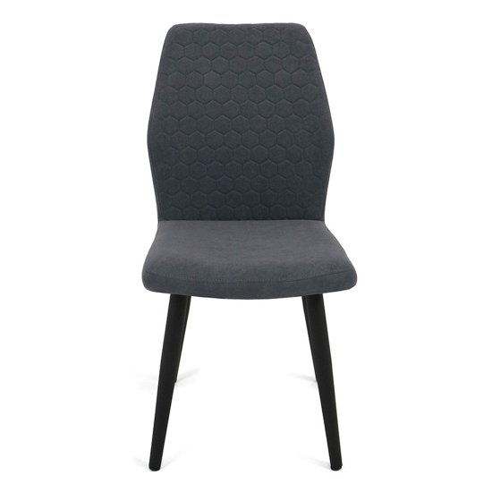 Стул на металлокаркасе серый из велюра (арт 20065) Фото 2