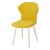 Стул с металлическими ножками мягкий желтый (арт 19343)