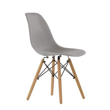 Стул дизайнерский деревянный серый eames (арт 2332) - Фото 2