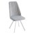 Стул на металлическом каркасе мягкий серый (арт 14926)