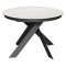 Стол для кухни раскладной круглый со столешницей из керамики (арт 35151)