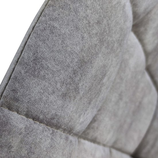 Стул с белыми ножками мягкий серый (арт 25064) Фото 2