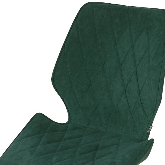 Стул металлический мягкий зеленый из бархата (арт 15071) Фото 3