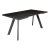 Стол раскладной из керамогранита черный современный (арт 25491)