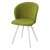 Стул на металлокаркасе с белыми ножками зеленый велюровый (арт 22464)