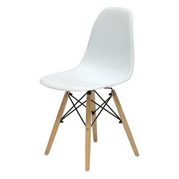 Стул для кухни дизайнерский деревянный белый eames (арт 10249) - Фото 2