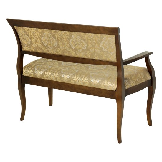 Банкетка деревянная мягкая бежевая классика (арт 4389) Фото 2