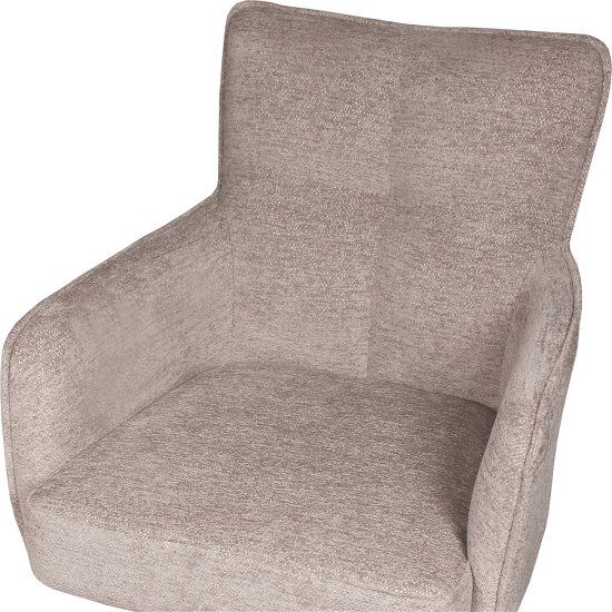 Полукресло слоновая кость с обивкой из велюра (арт 35402) Фото 2