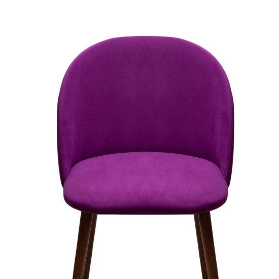 Стул фиолетовый с обивкой из велюра (арт 27467) Фото 3