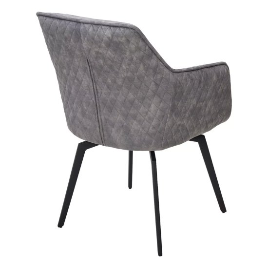 Стул с подлокотниками с обивкой из велюра (арт 33930) Фото 4