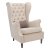 Кресло мягкое с подлокотниками бежевое (арт 13361)