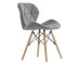 Стул дизайнерский мягкий серый eames (арт 11419)