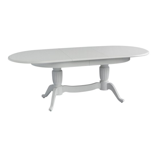 Стол раздвижной овальный белый классика (арт 5090) Фото 3