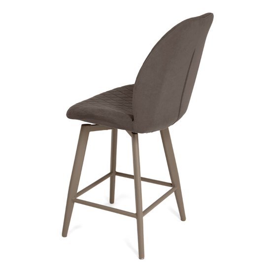 Барный стул мягкий с обивкой из велюра (арт 33554) Фото 2