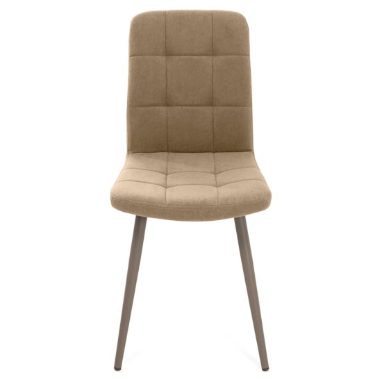 Стул мягкий бежевый велюровый (арт 18584) Фото 5