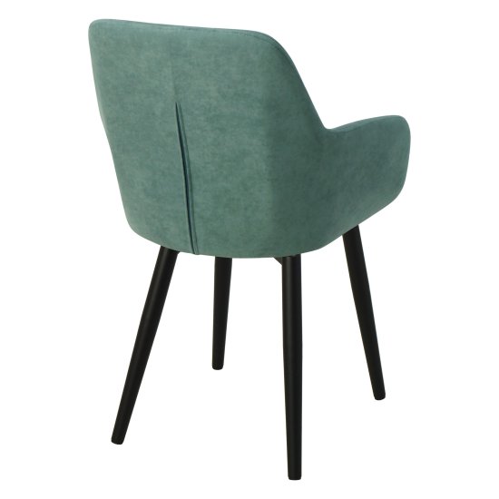 Полукресло на металлокаркасе мягкое голубой (арт 24443) Фото 2