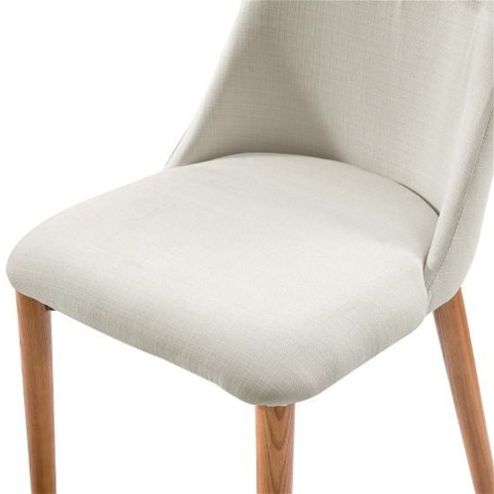 Стул деревянный с мягким сидением белый (арт 7005) Фото 2