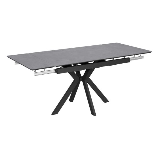 Стол раздвижной керамический черный современный (арт 33529) Фото 3