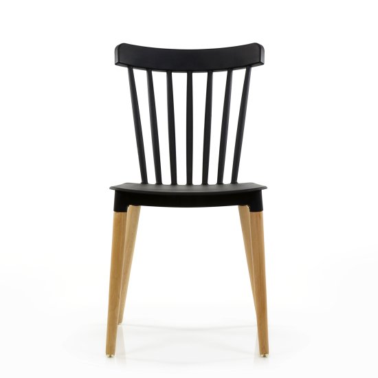 Стул деревянный черный пластмассовый (арт 6619) Фото 1