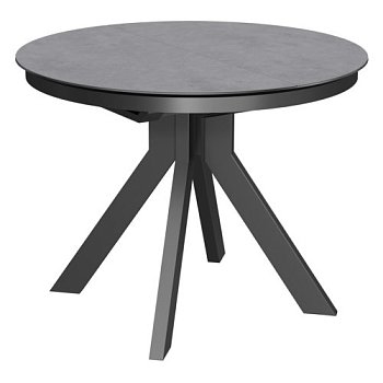 Стол раскладной круглый с покрытием из керамики (арт 33492) - Фото 2