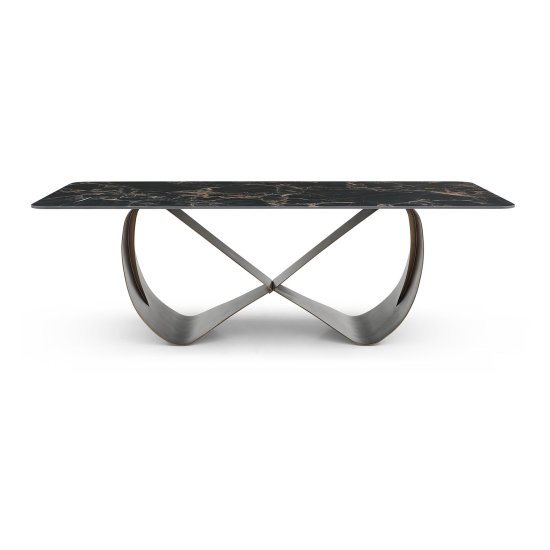 Стол раскладной керамический на одной ножке (арт 31476) Фото 1