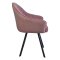Полукресло на металлокаркасе розовое (арт 29541)