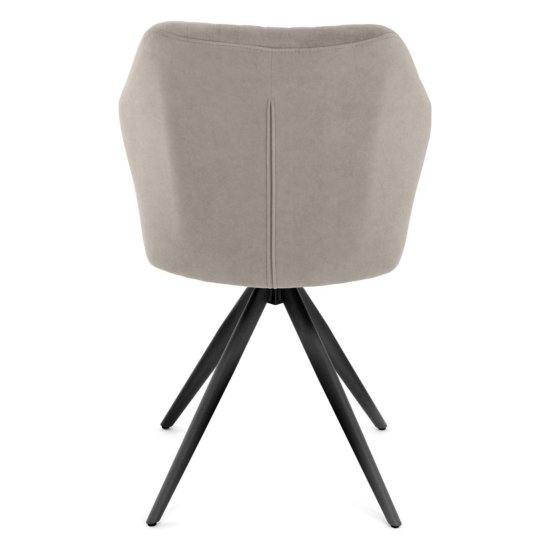 Стул мягкий бежевый велюровый (арт 35421) Фото 6