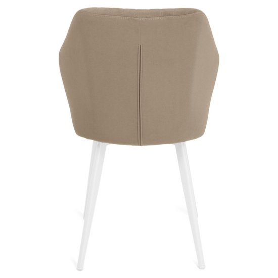 Стул на металлическом каркасе мягкий из велюра (арт 35384) Фото 5