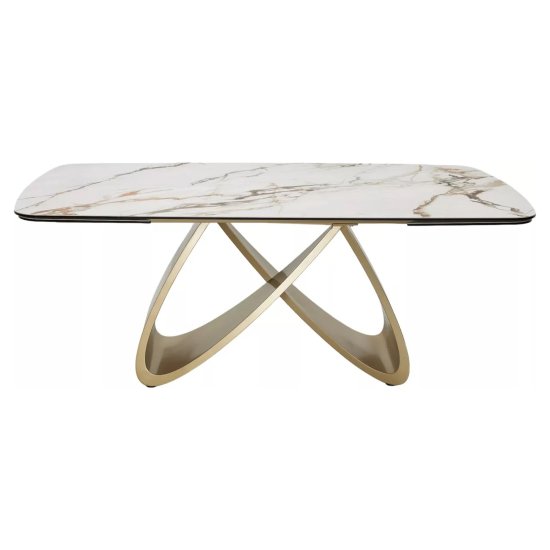 Стол раздвижной с керамической столешницей 180 см (арт 35268) Фото 6