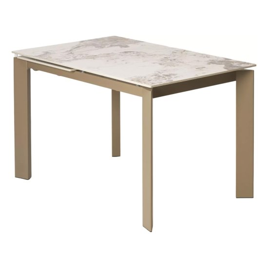 Стол кухонный раздвижной прямоугольный из керамогранита (арт 34090) Фото 1