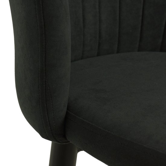 Стул металлический мягкий серый велюровый (арт 26657) Фото 3