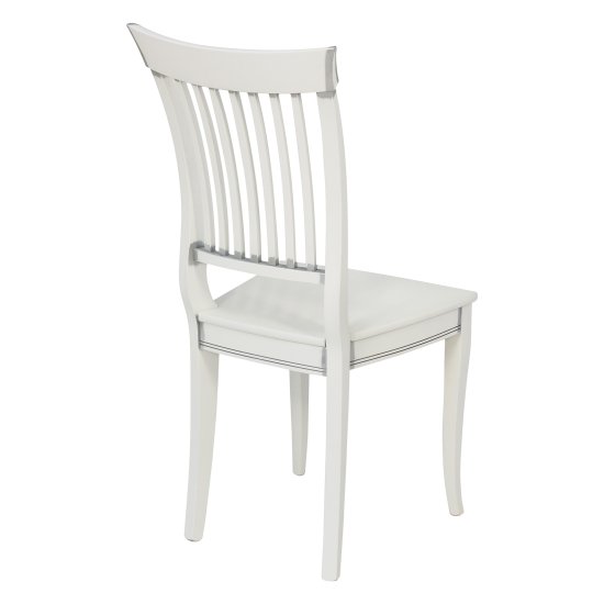 Стул деревянный белый в классическом стиле (арт 6012) Фото 2