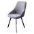 Стул на металлокаркасе мягкий серый из велюра (арт 30755)