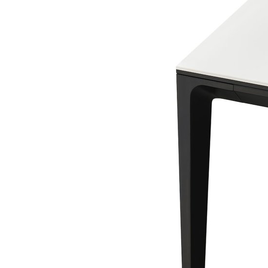 Стол дизайнерский керамический белый на четырех ногах (арт 31468) Фото 4