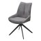Стул металлический с мягким сидением серый (арт 33813)