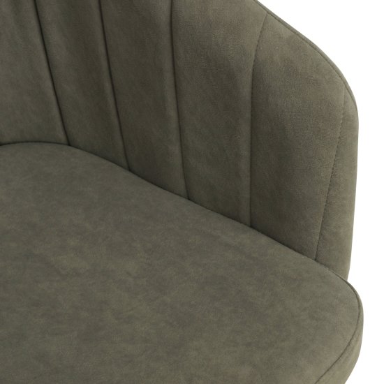 Полукресло на металлокаркасе мягкое серое велюровое (арт 28208) Фото 3