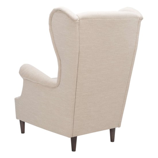 Кресло мягкое с подлокотниками бежевое (арт 13361) Фото 3