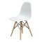 Стул для кухни дизайнерский деревянный белый eames (арт 10249)