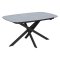 Стол раскладной со столешницей из керамики серый современный (арт 34286)