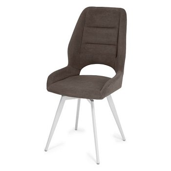 Стул для кухни мягкий бежевый из велюра (арт 35439) - Фото 2