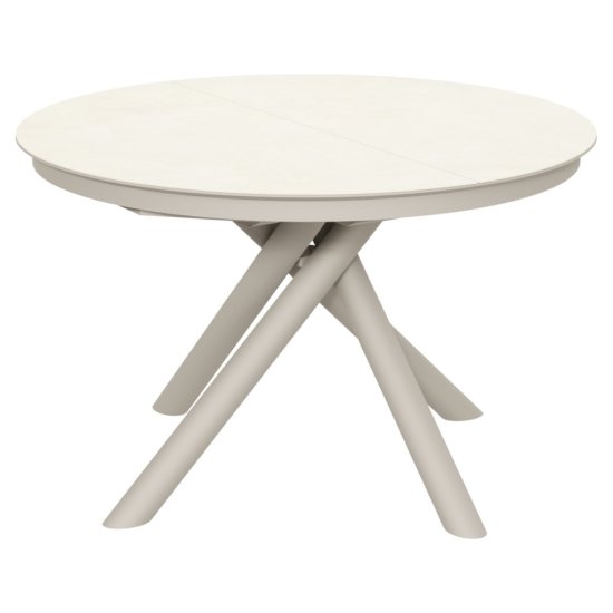 Обеденный стол раскладной круглый керамический современный (арт 32700) Фото 1