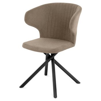 Стул кухонный на металлокаркасе мягкий велюровый (арт 35595) - Фото 2