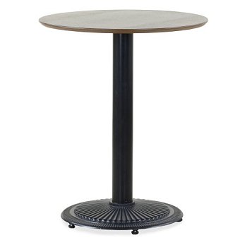 Стол обеденный круглый деревянный на одной ноге (арт 29419) - Фото 2