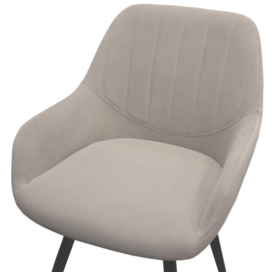 Полукресло с мягким сидением с подлокотниками серое (арт 32957) Фото 3