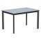 Стол обеденный из керамогранита серый (арт 32329)