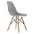Стул дизайнерский деревянный серый eames (арт 9999)