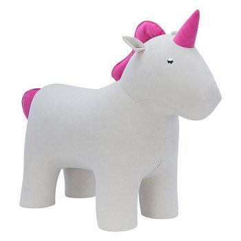 Пуфик мягкий розовый современный (арт 13349) - Фото 2